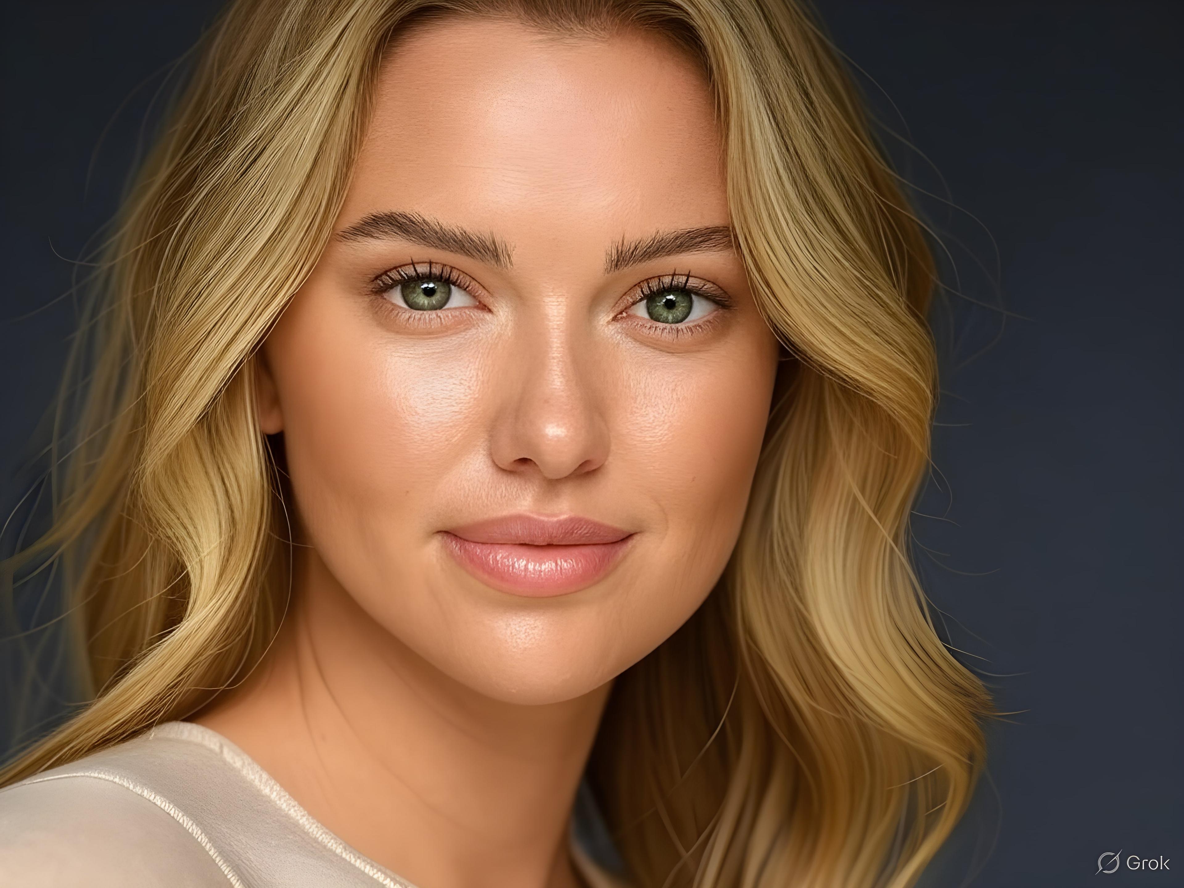 Professional beauty model showcasing Sheen Berlin's expert microblading and permanent makeup services in Berlin